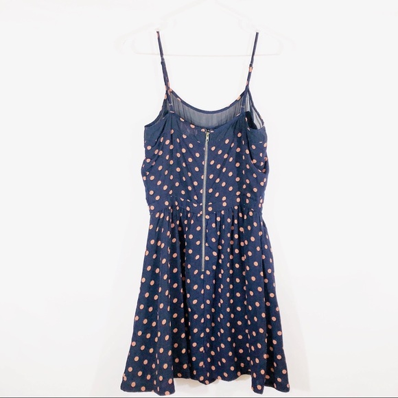 BEST SOCIETY POLKA DOT CINCH WAIST CAMI DRESS - S - Picture 6 of 6
